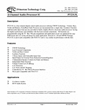 DataSheet PT2313L pdf